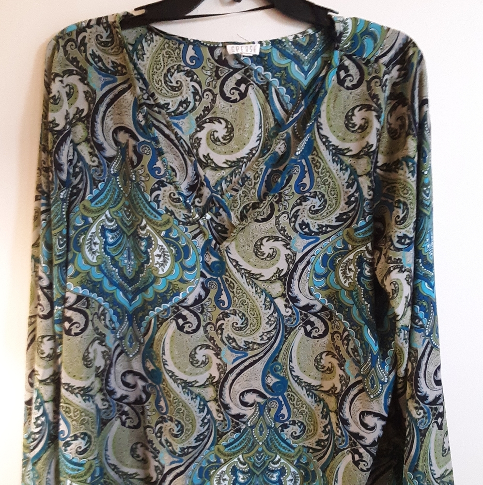 Multi print Spense blouse